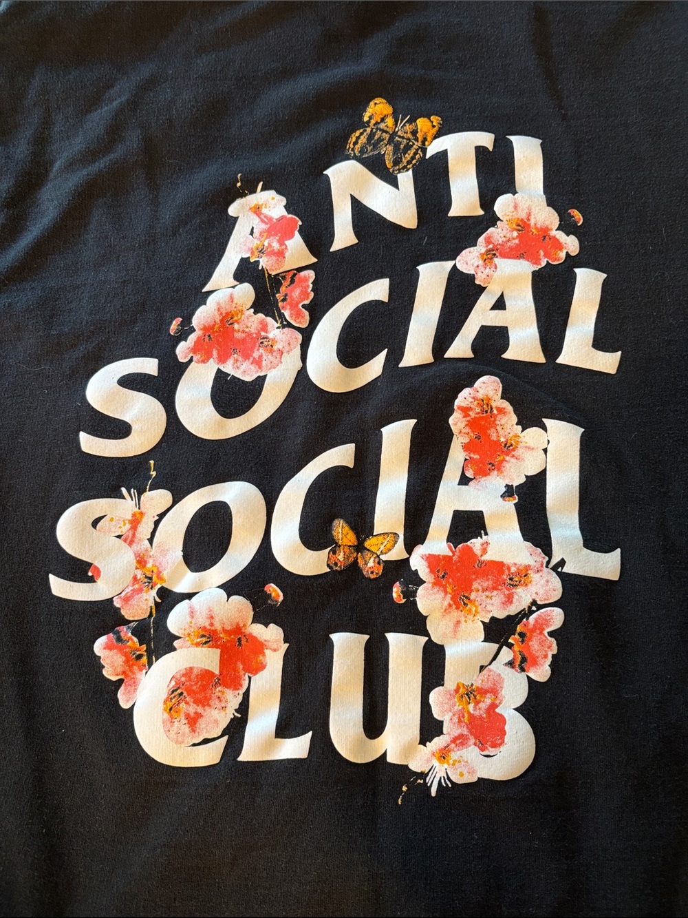 Anti Social Social Club Black Hoodie with White Logo - Picture 8 of 15